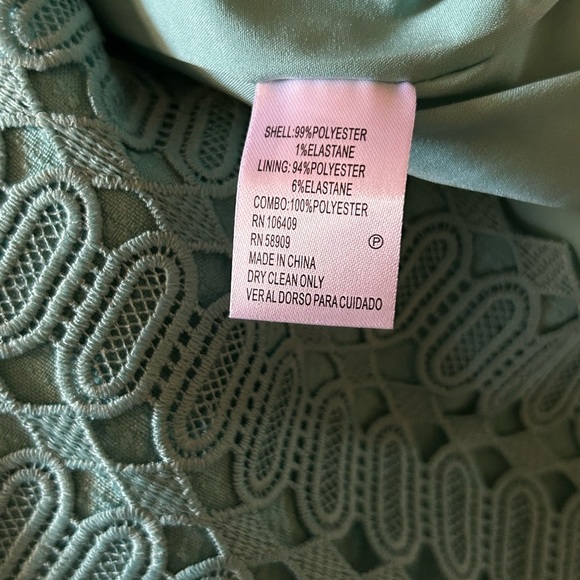 Antonio Melani Beatrice Sheath Dress Knee Length Sleeveless Cocktail Teal Size 6 - Picture 8 of 10